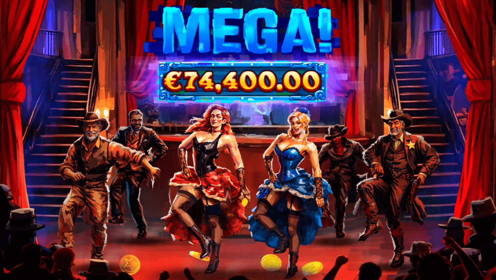 Heartbreakers - adegan kabaret dengan penari dan logo